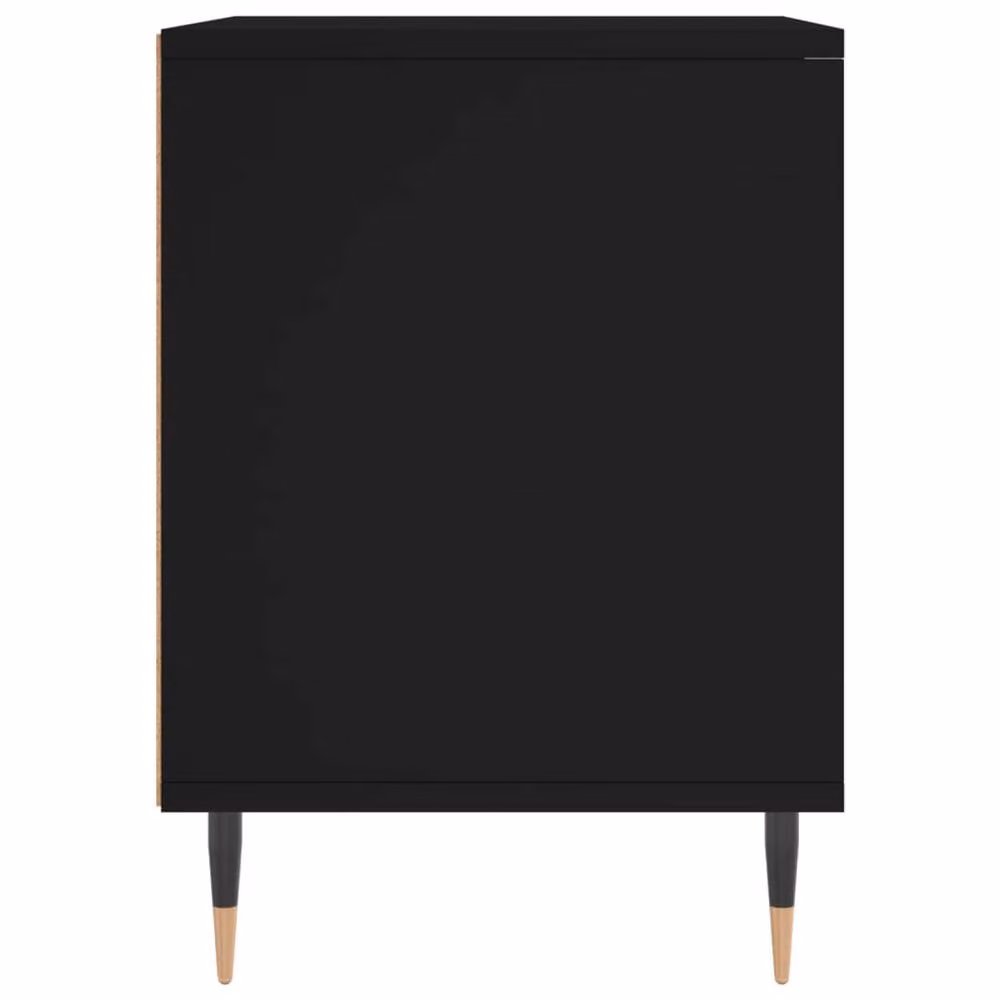 Berkfield Home Modern Black Bedside Cabinet W/D/H: 40 x 35 x 50 cm – 4