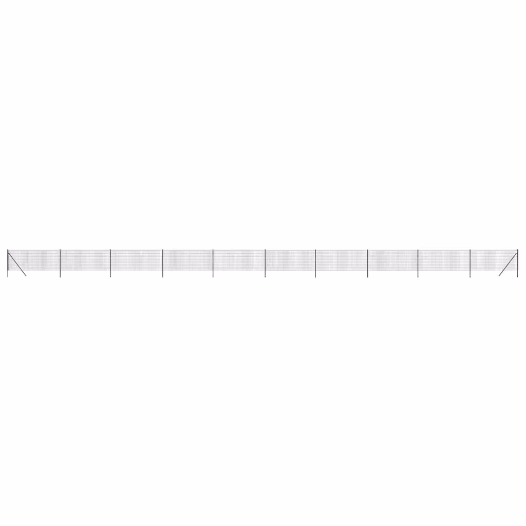 Berkfield Home Anthracite Black PVC Coated Galvanised Steel Wire Mesh Fence – 2