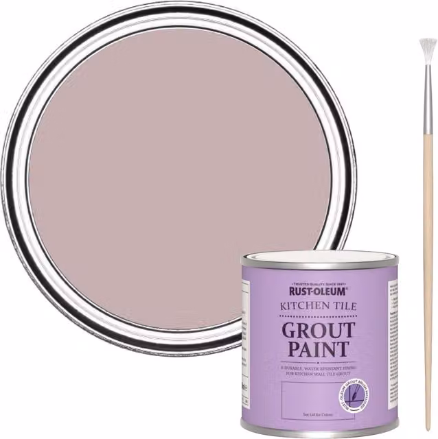 Rust-Oleum Kitchen Grout Paint in Little Light Pink, 250ml