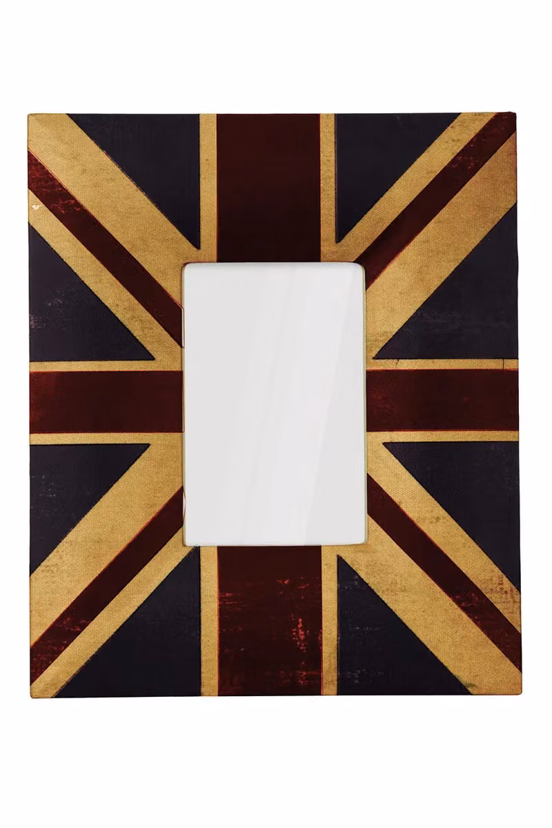 Orsina Union Jack Vintage Rectangular Single Tabletop Photo Frame, Multicolour, 12.7 x 12.7 cm – 2