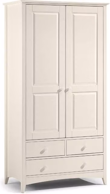 Cheshire Premium Luma Combination Wardrobe in Soft White – 1