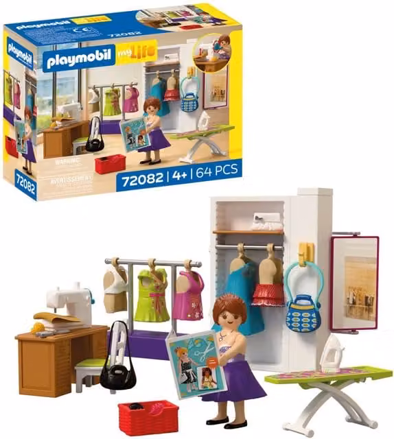 Playmobil Fashion Designer in Pink and Multicolour