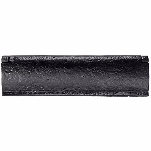 Loops Ornate Letterbox Cover Interior Letter Tidy Flap, Black Antique, W: 29.6 cm, H: 8.2 cm