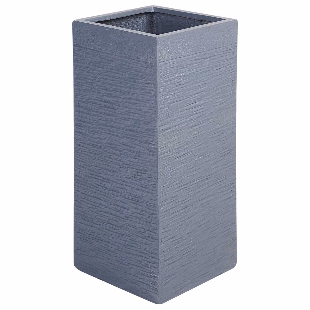 Wyld and Coco Dark Grey Fibre Clay Tall Square Planter W/D/H: 33.0 x 33.0 x 70.0 cm – 3