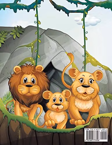 Lions in the Wild Colouring Book by Traudl Whlke, Multicolour Paper Edition – 2