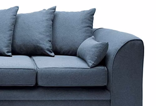 Abakus Direct Darcy Left Hand Facing L-Shaped 3 Seater Corner Sofa in Petrol Blue Fabric, W/D/H: 212 x 164 x 90 cm – 5