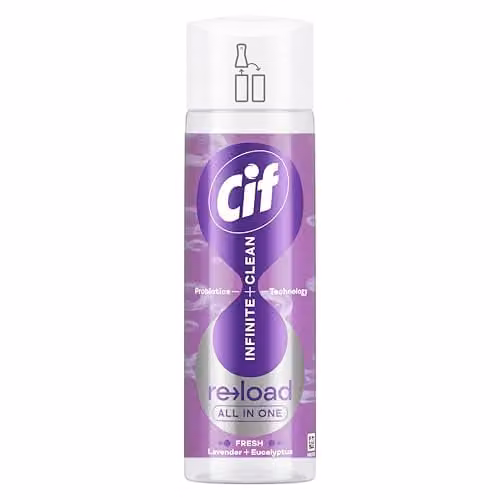 Cif Infinite Clean Lavender & Eucalyptus All in One Cleaner Reload with Probiotics Technology, 280 ml – 1