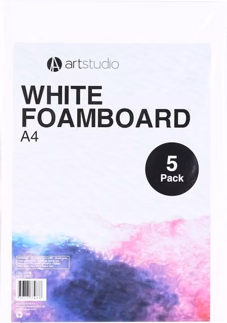 Artstudio White Foamboard A4