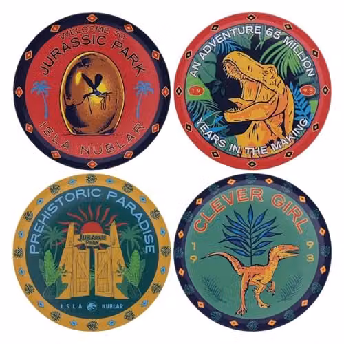 FaNaTtik Multicolour Non-Slip Round Cork Drinks Coasters – 1