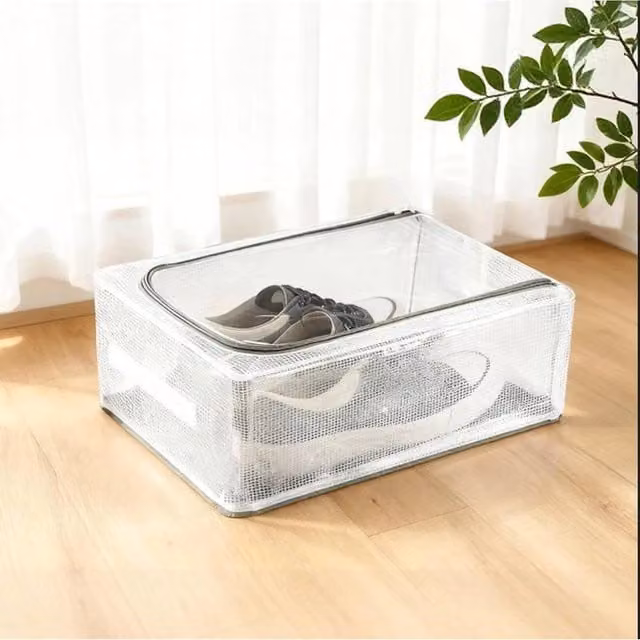 EONLION Stackable Clear Acrylic Shoe Storage Boxes W/D/H: 30 x 30 x 30 cm – 1