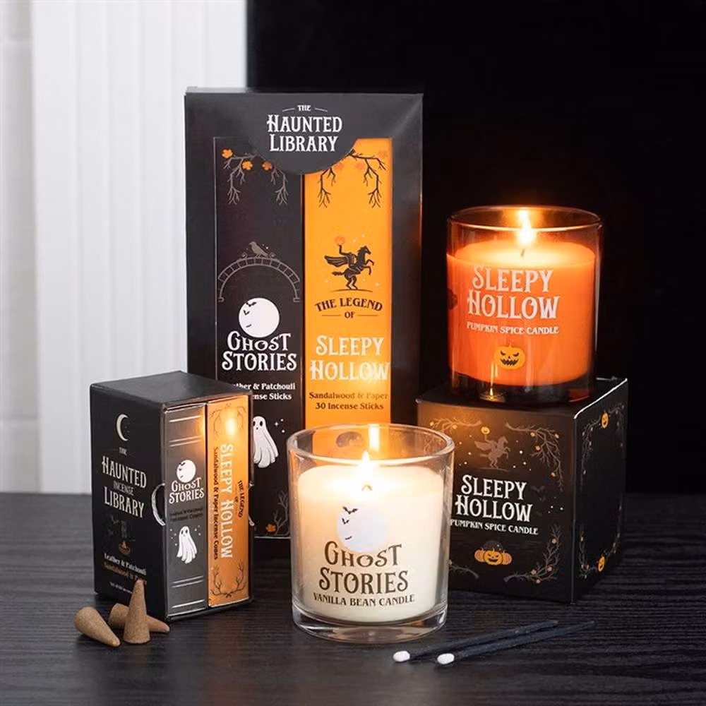 Uniqueful Ghost Stories Vanilla Bean Scented Candle in a Transparent Glass Jar – 2