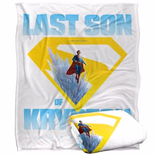 Warner Bros. Superman 2025 Last Son Of Krypton Super Soft Fleece Throw Blanket, Multicolour, W: 152 cm, D: 127 cm