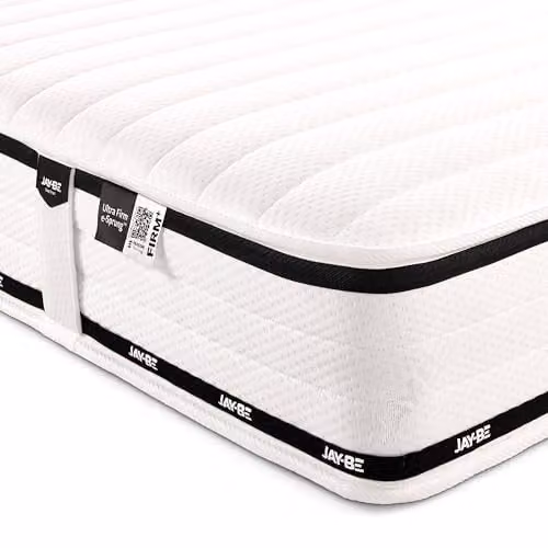 Jay-Be Flex Ultra-Firm Single Spring Mattress, White, W/D/H: 90 x 190 x 21 cm – 1