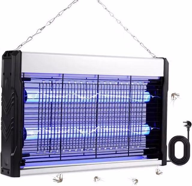NESTLUNE 40W Electric UV Fly Bug Zapper for Indoor Mosquitoes, Black, W: 100 cm, D: 15 cm – 1