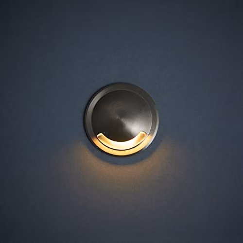 Loops 1-Way Satin Nickel Replacement Bezel for x01295 x01296 and x01297 Guide Lights in Silver Aluminium Alloy – 2