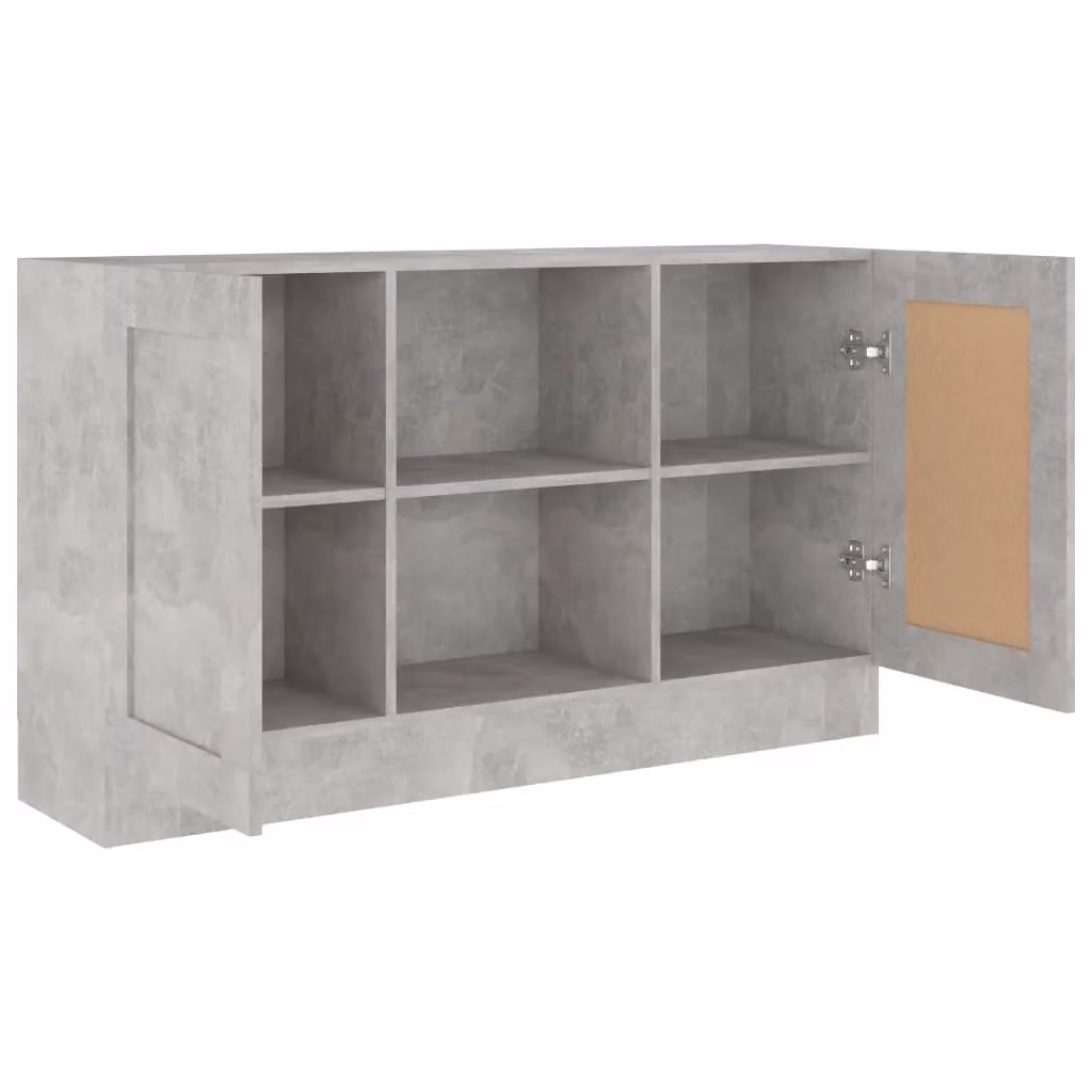 Berkfield Home Sideboard in Concrete Grey, W/D/H: 120 x 30.5 x 70 cm – 2