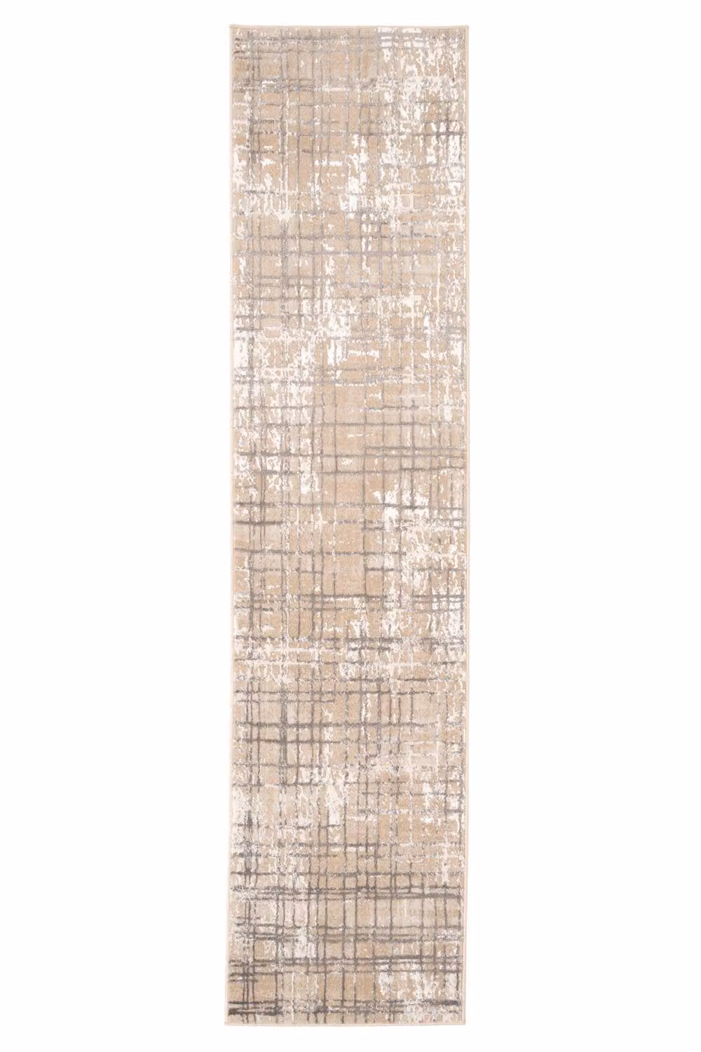 Kukoon Grey and Beige Striped Abstract Soft Pile Living Room Area Rug, W: 240 cm, D: 330 cm – 6