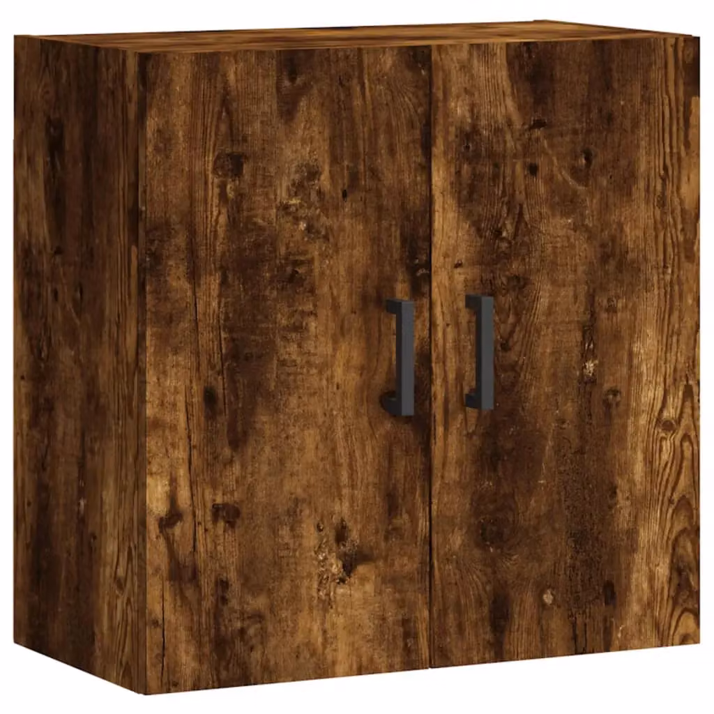 Berkfield Home Wall Mounted Smoked Oak Cabinet in Brown, W/D/H: 60 x 31 x 60 cm – 2