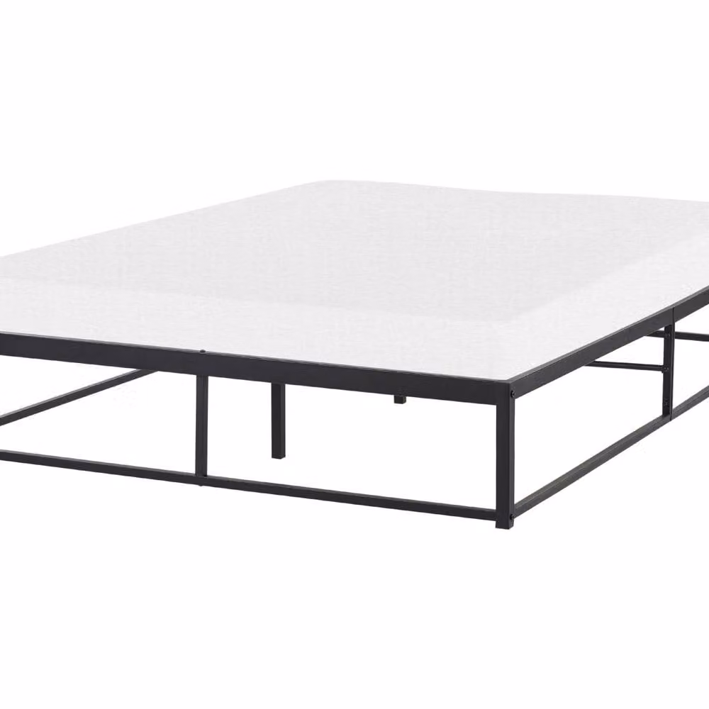 Wyld and Coco Ironline Black Metal Bed Frame, Double 4ft6, No Headboard – 2