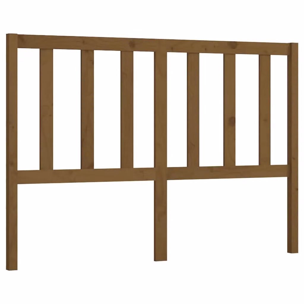 Berkfield Home Honey Brown Solid Pine Wood Bed Headboard W: 156 cm, D: 4 cm, H: 100 cm – 2