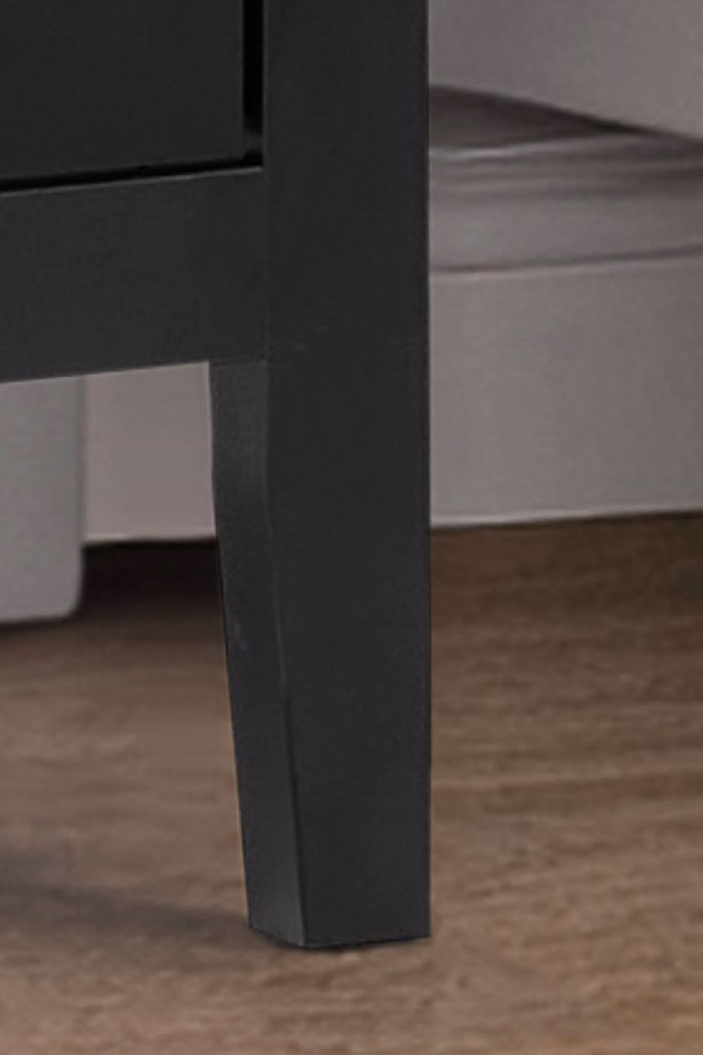 Birlea Emerson Modern Geometric Metal Bedside Cabinet in Black W/D/H: 40 x 45 x 54 cm – 3