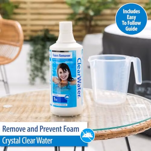 Clearwater Foam Remover Water Clarification Treatment for Hot Tubs, Spas and Pools, 1 l – 2