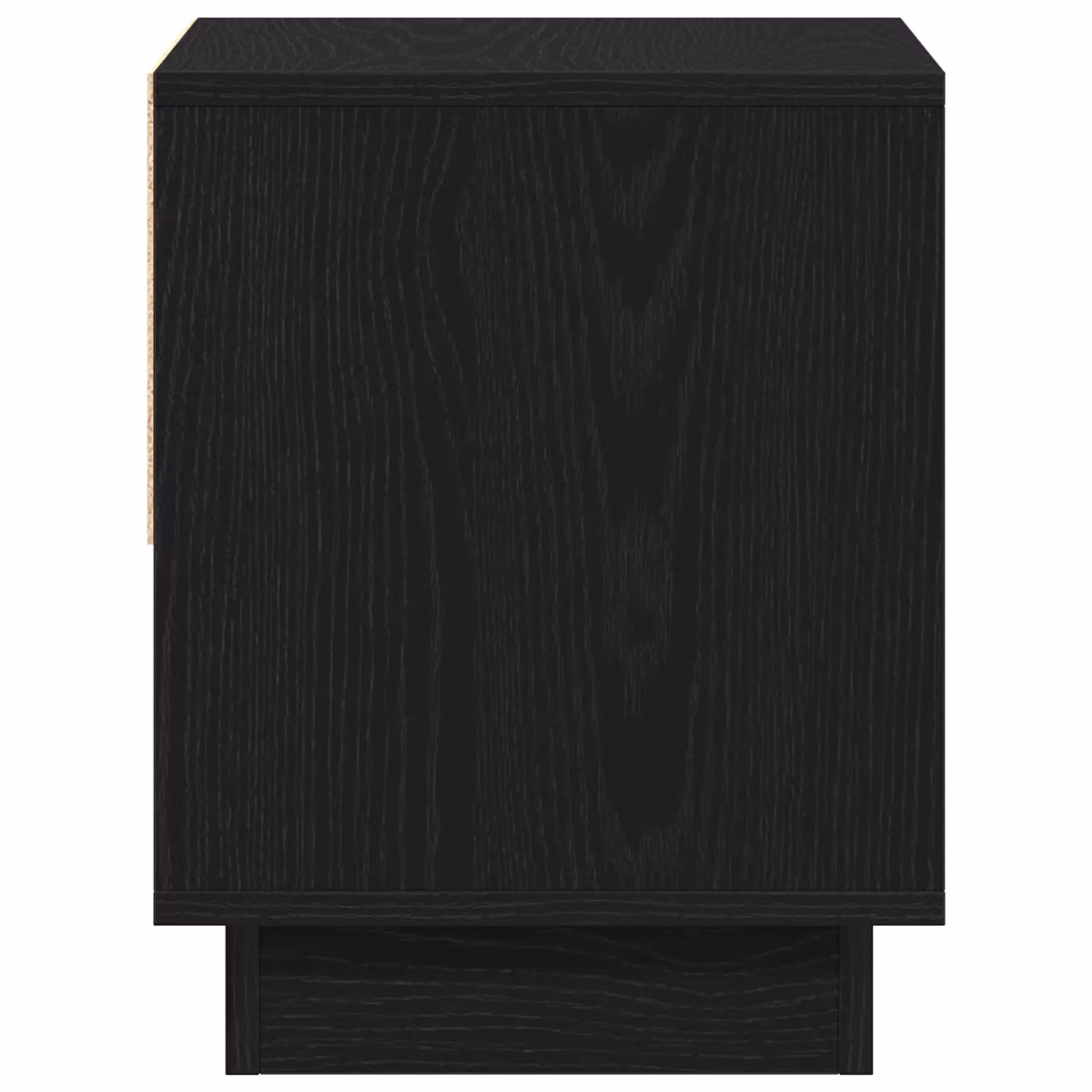 Berkfield Home Black Oak Bedside Cabinet W/D/H: 45 x 34 x 48 cm – 5