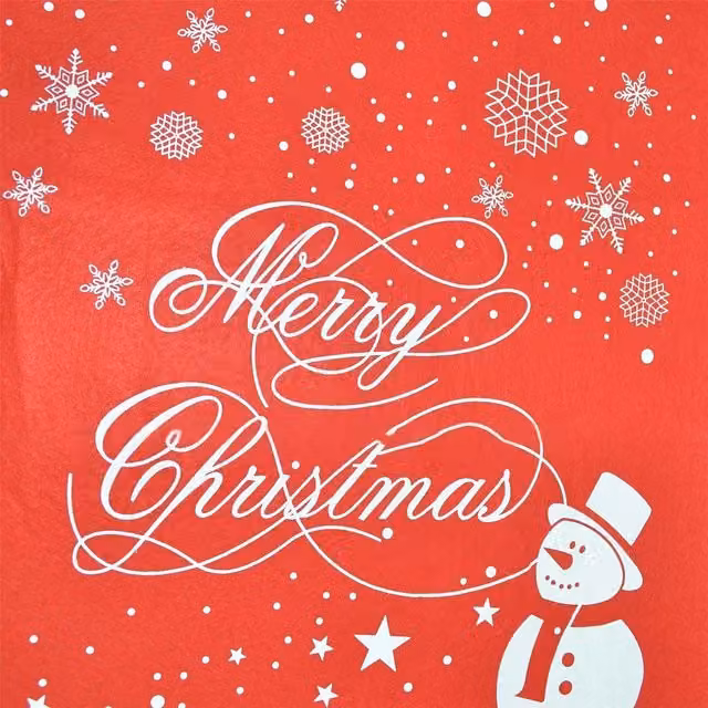 Shatchi 10-Piece Red Felt Christmas Stocking Gift Bags for Kids, W: 46 cm, H: 60 cm