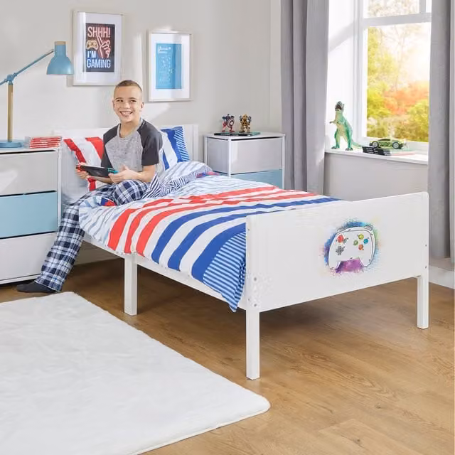 Liberty House Toys Kids Single Gaming Bed in White
