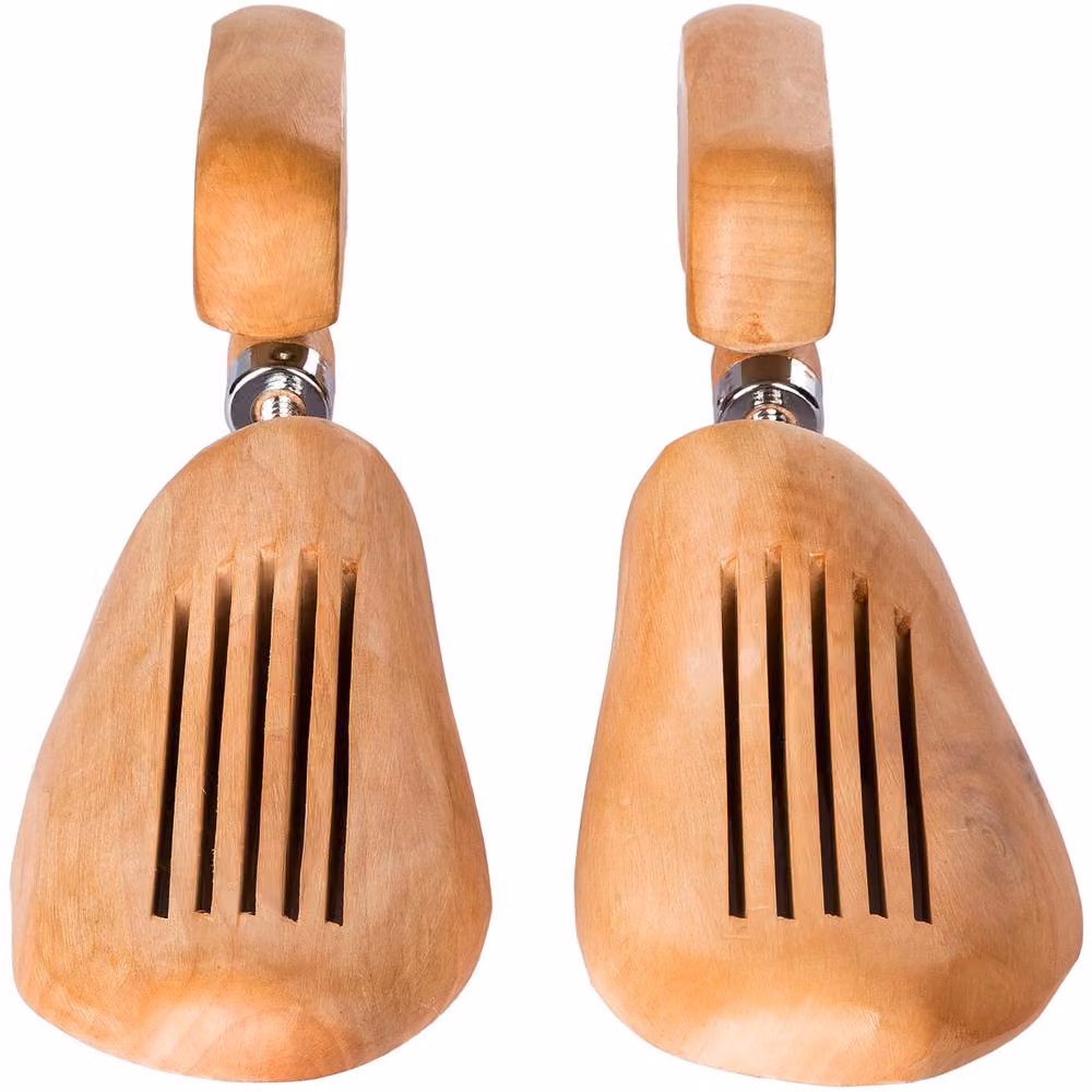 tectake Wooden Shoe Stretcher Pair in Brown – 3