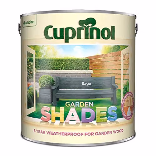 Cuprinol Garden Shades Weatherproof Semi-Transparent Matt Woodcare, Green, 2.5 l – 2