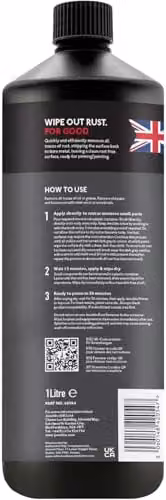 JENOLITE Rust Remover Thick Liquid, 1L Non-Drip Formula for Metal Surfaces – 6