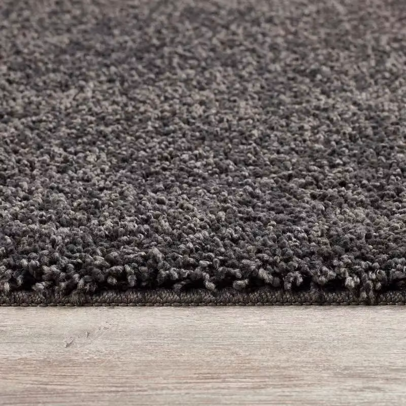 THE RUGS Washable Non Slip Shaggy Rug in Charcoal Grey, W: 140 cm, L: 200 cm – 2