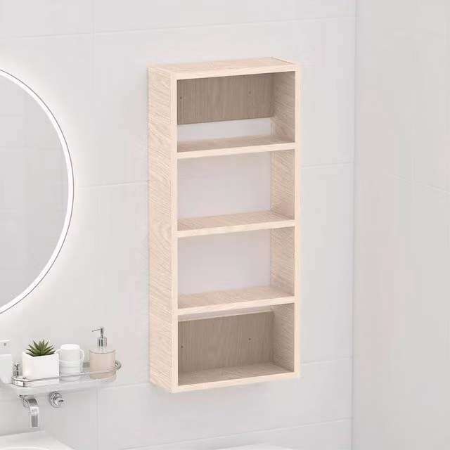 Decortie Rafina Four-Tier Wall-Mounted Shelf Unit in Beige