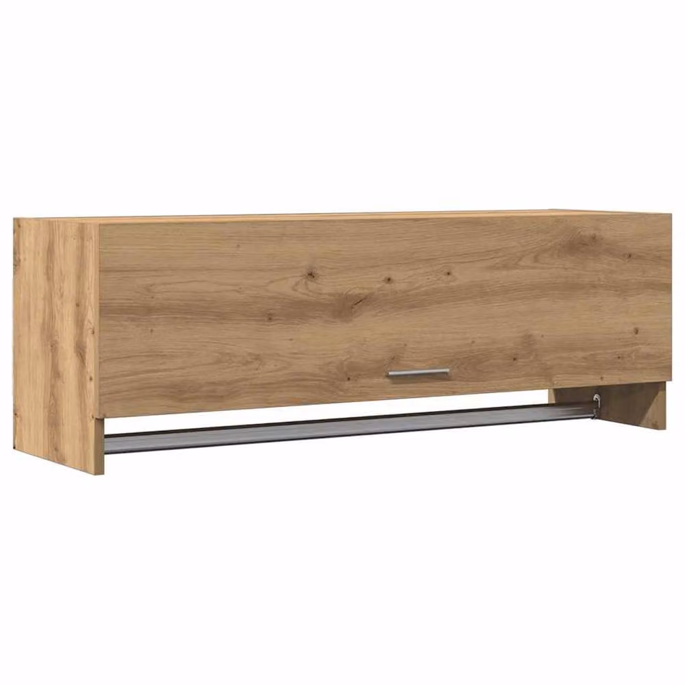 Berkfield Home Artisan Oak Wardrobe in Brown, W/D/H: 100 x 32.5 x 35 cm – 2