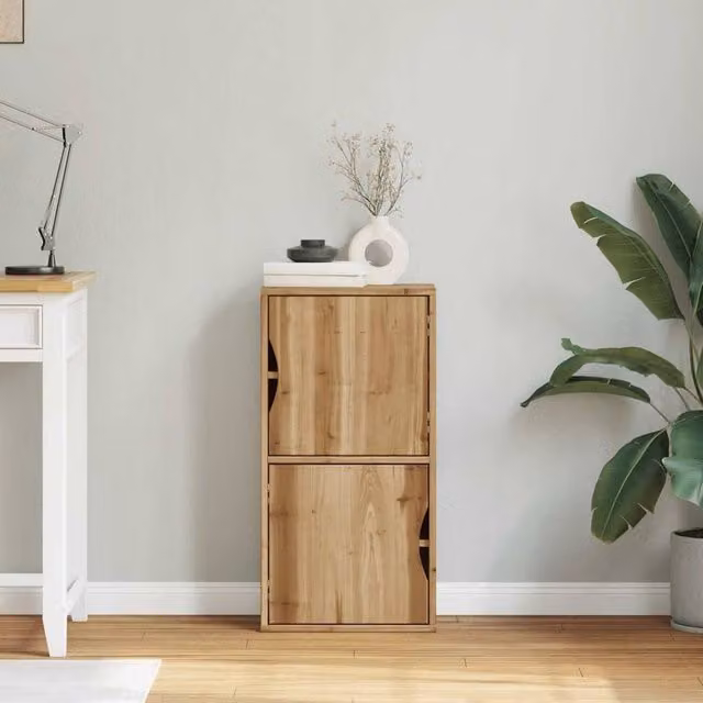Berkfield Home ODDA Side Cabinet in Brown Solid Wood Pine, W/D/H: 40 x 24 x 79 cm – 1