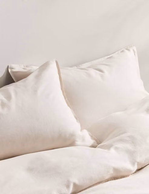 M&S 2 Pack Pure Linen Standard Pillowcases in Beige
