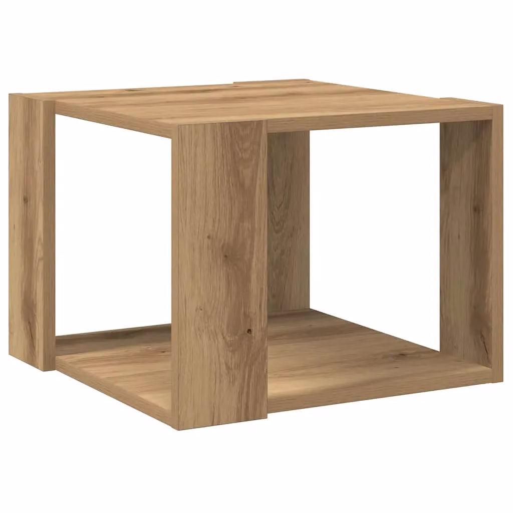 Berkfield Home Artisan Oak Coffee Table in Brown, W/D/H: 40 x 40 x 30 cm – 2