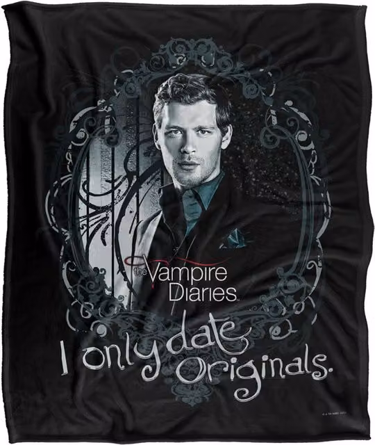 Warner Brothers Vampire Diaries Originals Silky Touch Super Soft Throw Blanket, White, W x D: 152.4 x 127.0 cm – 1