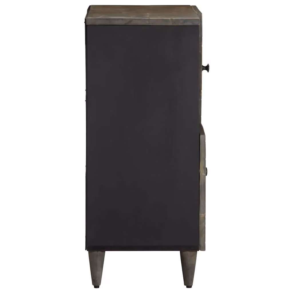 Berkfield Home Mango Wood Sideboard in Black, W/D/H: 80 x 33 x 75 cm – 3