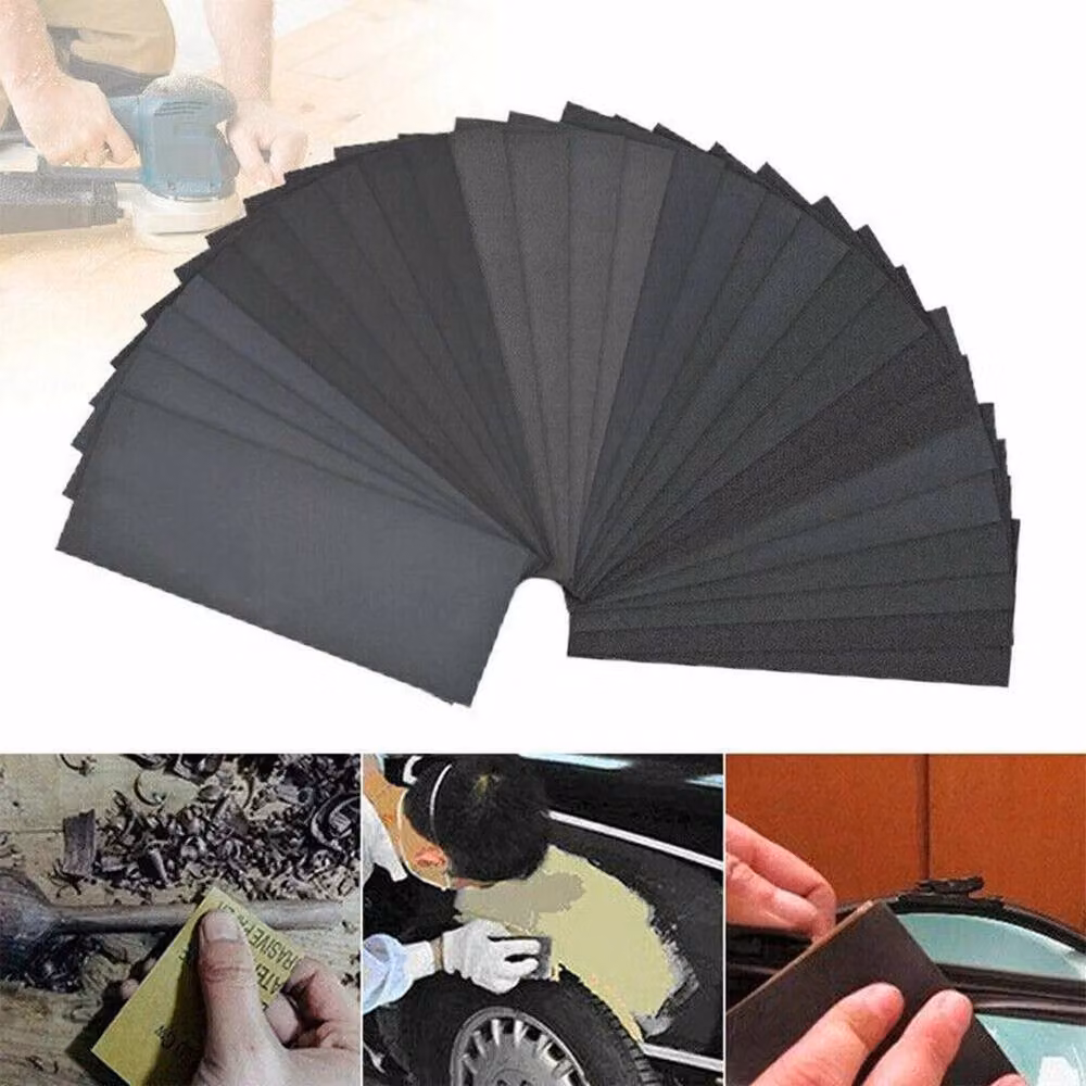 SPETLEK 81-Piece Assorted Wet and Dry Sanding Hand Paper Set, Black, W: 1000 cm x H: 52 cm – 2