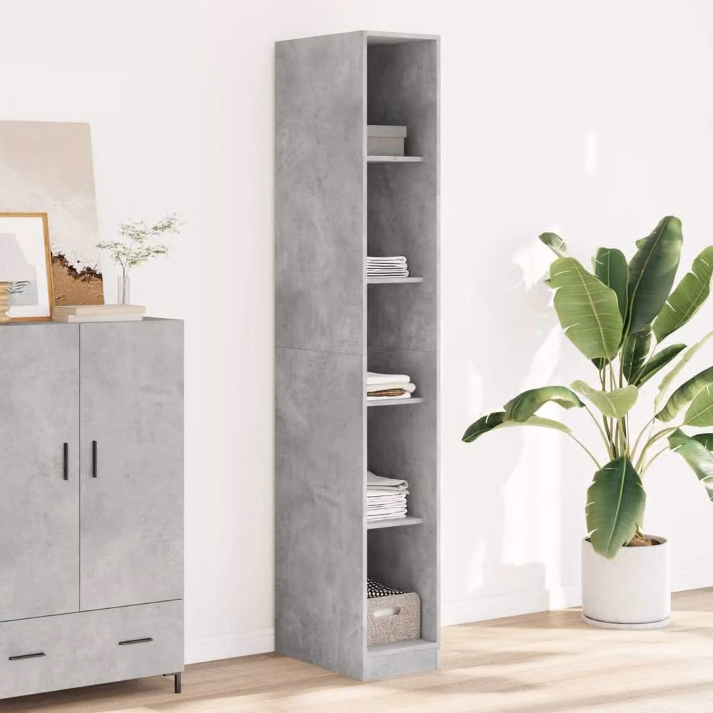 Berkfield Home Concrete Grey Wardrobe W/D/H: 30 x 50 x 200 cm – 2