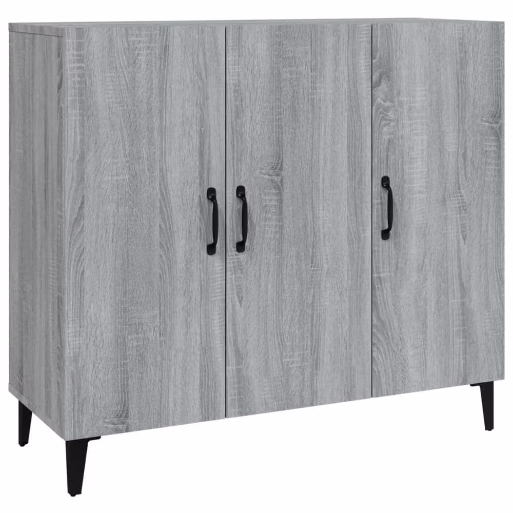 Berkfield Home Grey Sonoma Modern Sideboard W/D/H: 90 x 34 x 80 cm – 2