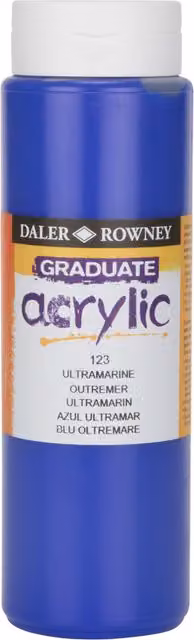 Daler Rowney Graduate Acrylic Paint, Ultramarine Blue, 500ml
