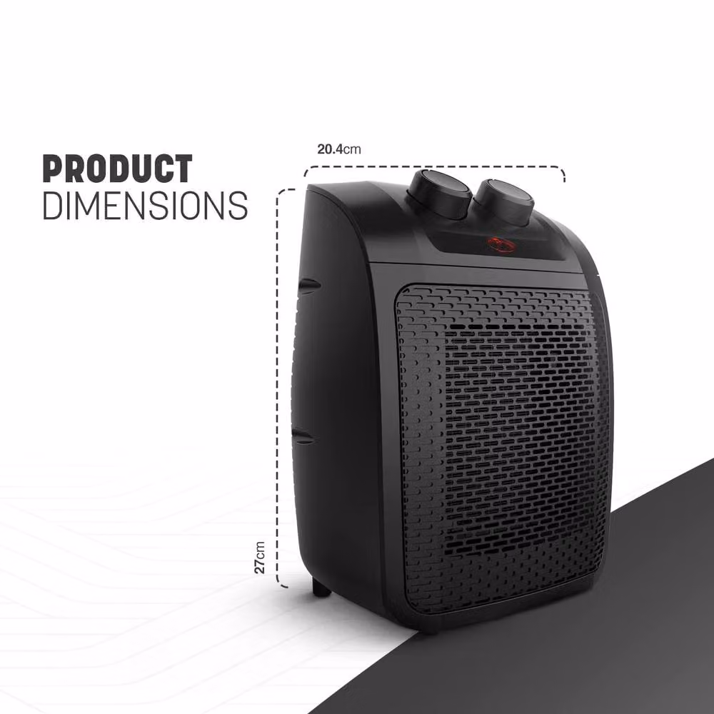 Keplin 2000W Ceramic Fan Heater in Black – 2