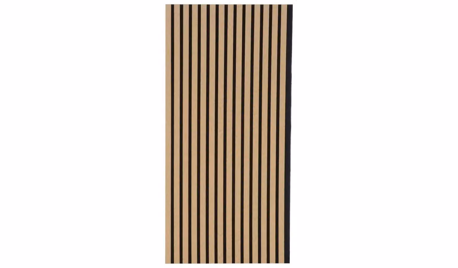 Kraus Acoustic MDF Wall Panel in Brown and Gold Wood Look, W: 119.5 cm, H: 57.25 cm, D: 1.9 cm