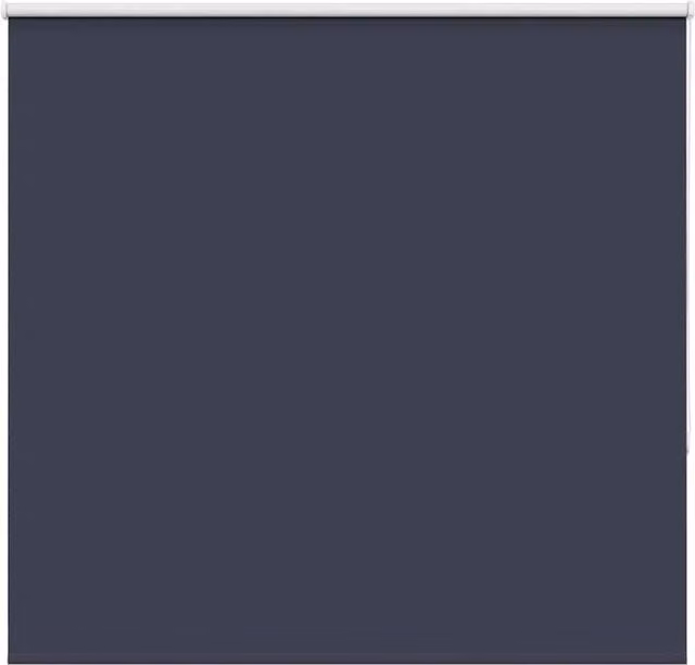 Berkfield Home Blue Blackout Roller Blind, Thermal Insulating Polyester Fabric, W: 150 cm, H: 175 cm – 1
