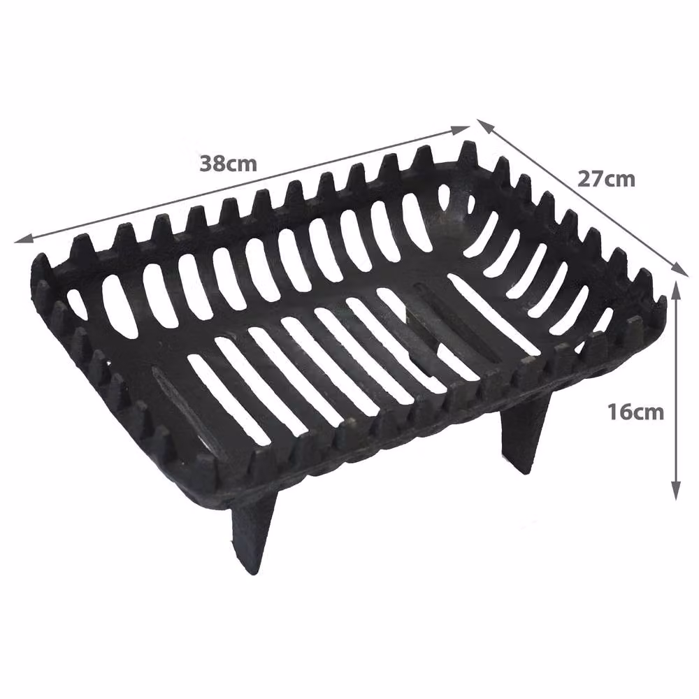 Simpa Hamptons Medium Fire Basket in Black – 2