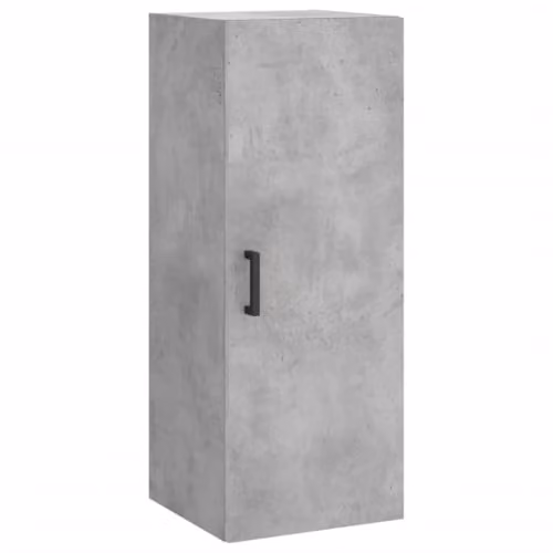 vidaXL Wall Mounted Cabinet in Grey with Hinged Doors, W/D/H: 34.5 x 34.0 x 90.0 cm