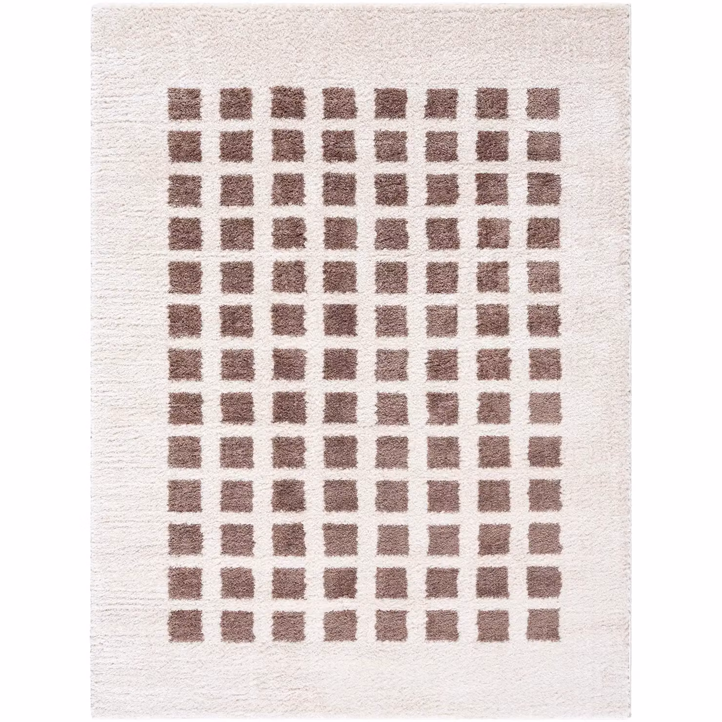 Livabliss Fossay Art Deco Machine Woven High Pile Washable Shag Rug in Dark Brown, W/D/H: 120 x 170 cm – 2